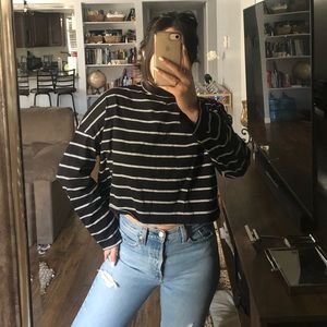 Striped boxy long sleeve